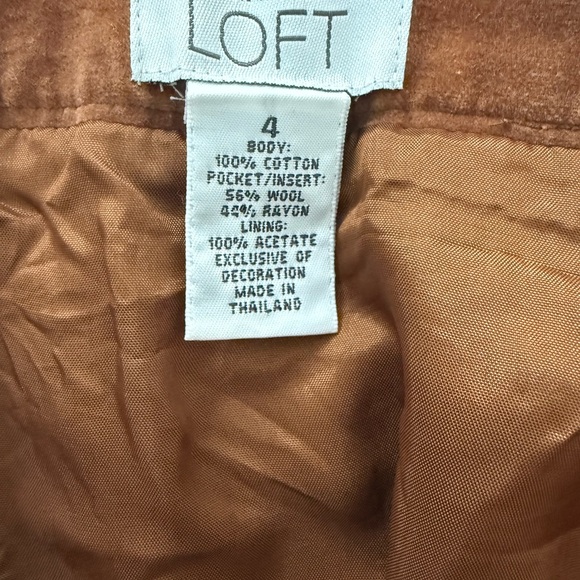 Ann Taylor Loft Brown Women Skirt Size 4 - Picture 6 of 6